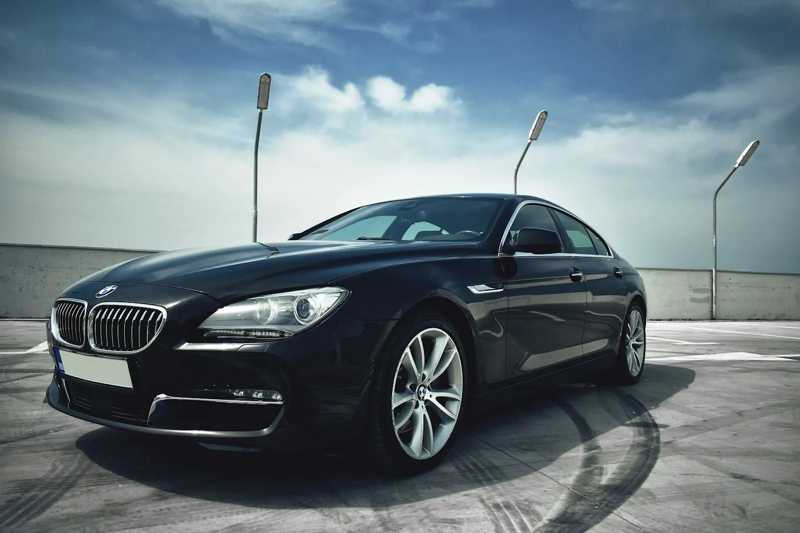 Black executive car